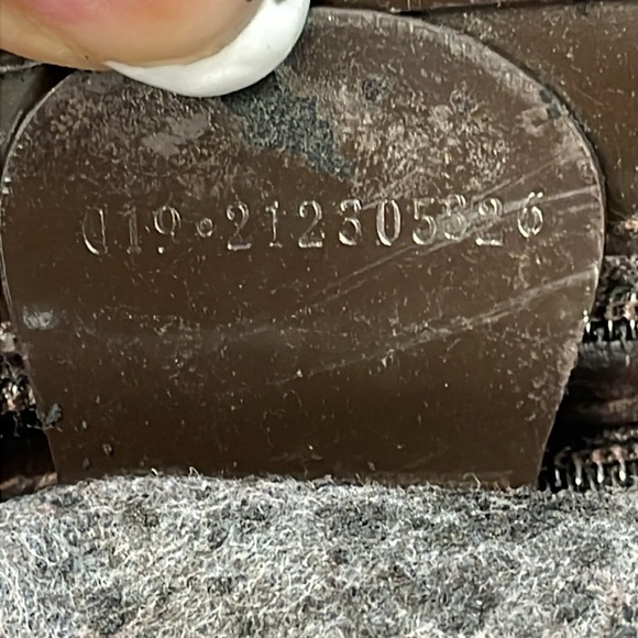 Vintage Gucci Dark Brown Patent Leather Structured Handbag 2 Way Glossy - Picture 13 of 17